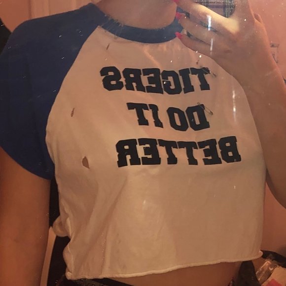 cropped jersey tee - Picture 1 of 3